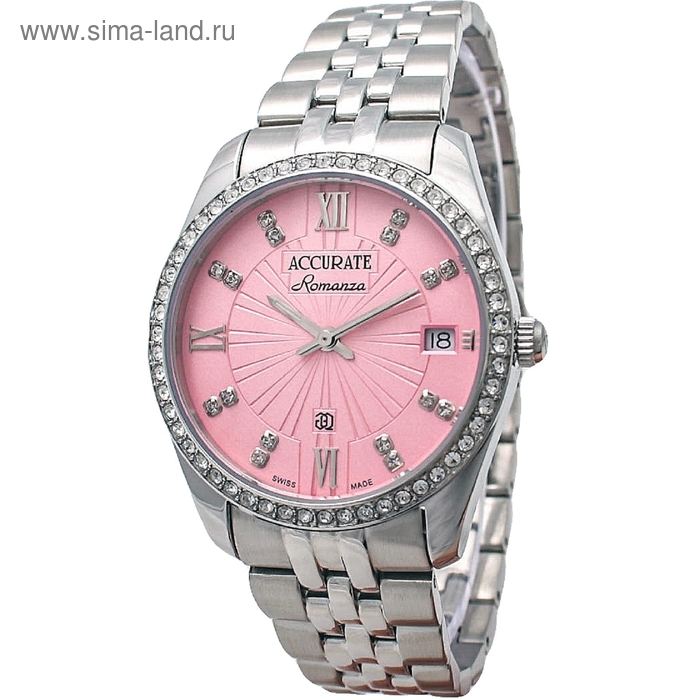 Часы наручные женские ACCURATE ALQ1903 pink - Фото 1