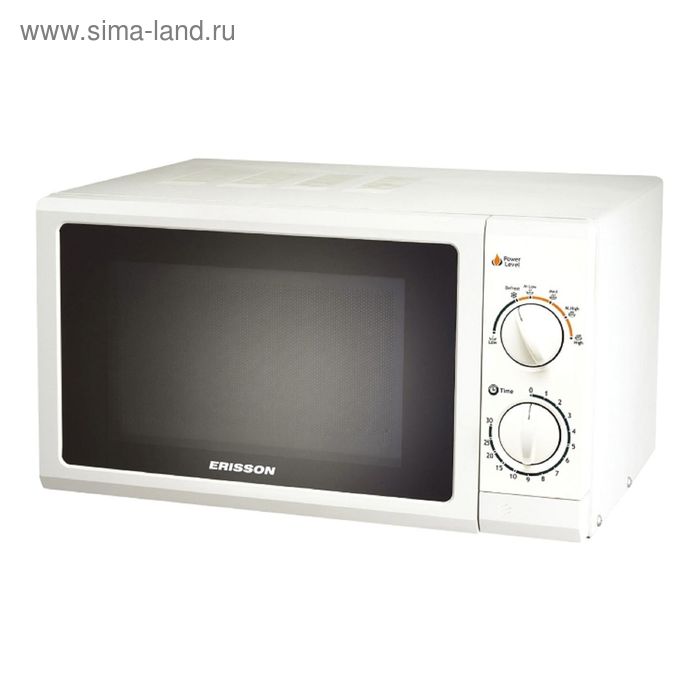 Микроволновая печь ERISSON MW-17MC, 17 л, 700 Вт, белый - Фото 1