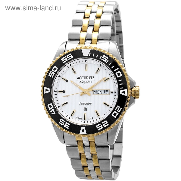 Часы наручные мужские ACCURATE AMQ1898T white - Фото 1