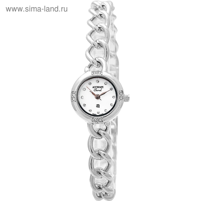 Часы наручные женские ACCURATE ALQ355S white - Фото 1
