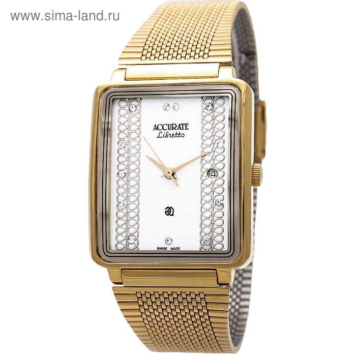 Часы наручные унисекс ACCURATE AMQ1670 white - Фото 1