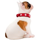 Ошейник кожаный для собак  Hunter Swiss 60, 47-54 см, красный/черный - Фото 2