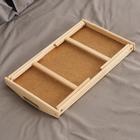 Столик - поднос для завтрака складной Дарим Красиво, 50×30 см, с ручками, дерево - Фото 9