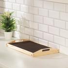 Столик - поднос для завтрака складной Дарим Красиво, 50×30 см, с ручками, дерево - Фото 12