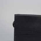 Планшет мужской, 3 отдела, наружный карман, регулируемый ремень, цвет чёрный - Фото 4