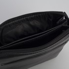 Планшет мужской, 3 отдела, наружный карман, регулируемый ремень, цвет чёрный - Фото 5