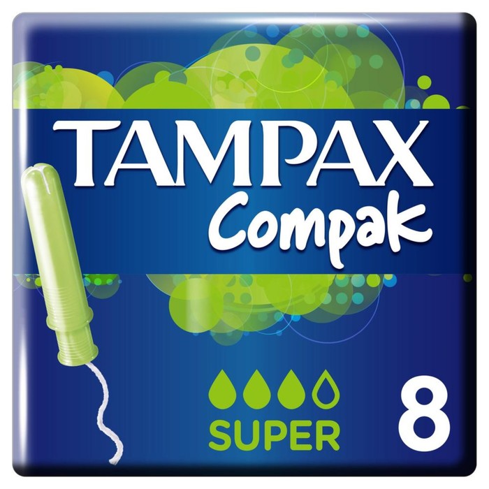 Тампоны «Tampax» Compak Super Single, с аппликатором, 8 шт - Фото 1