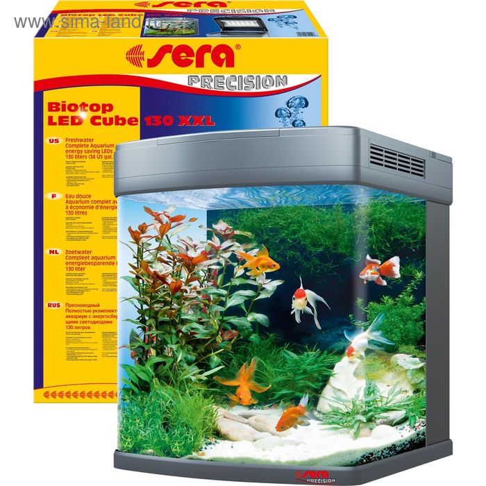 Аквариум  Sera Биотоп СИД Куб  XXL, 130 л, 51х62.6х58 см, полн. компл. - Фото 1