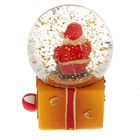 Сувенир полистоун водяной шар "Дед Мороз с подарками" 6х4,7х4,5 см - Фото 4