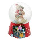 Сувенир полистоун водяной шар музыкальный "Дед Мороз на лошадке-качалке" 14х10х10,5 см - Фото 1