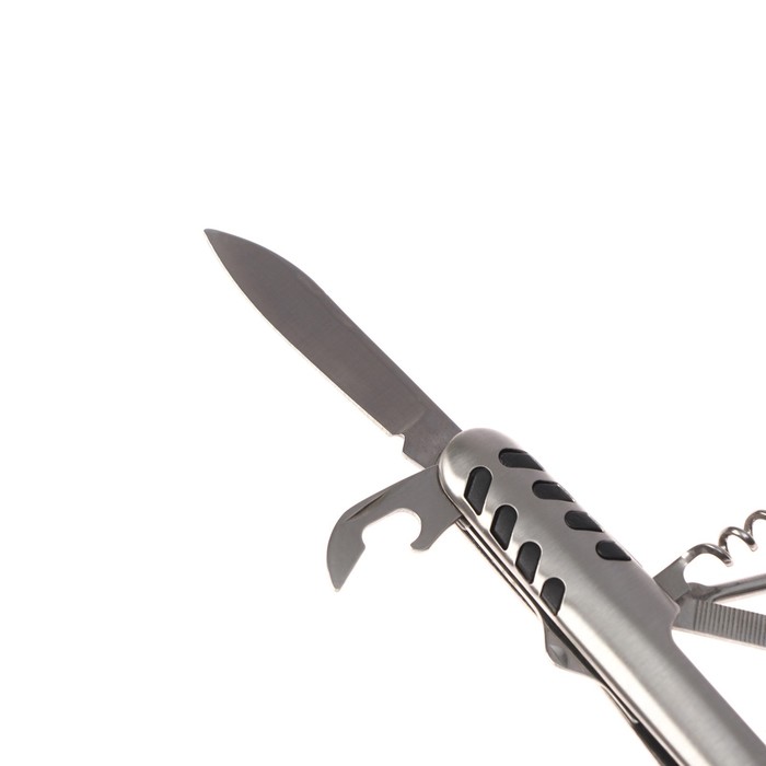 Нож швейцарский "Марсель" 8в1 рукоять с насечками - фото 1906758185