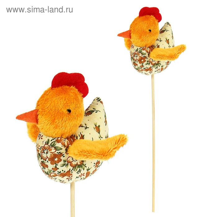 Мягкая игрушка на палочке «Цыпленок», МИКС - Фото 1