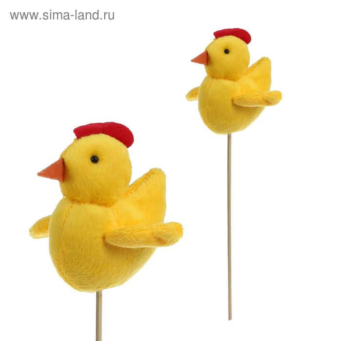 Мягкая игрушка на палочке «Цыпленок» - Фото 1