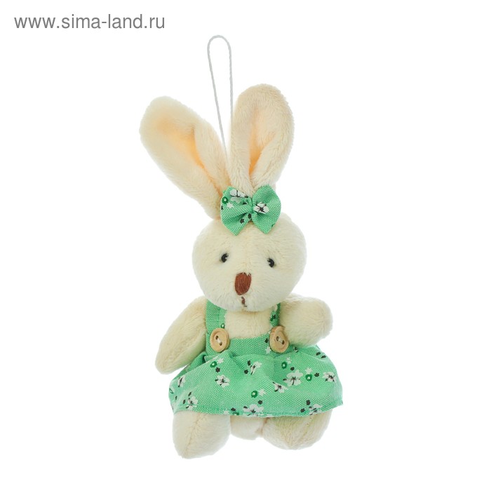 Мягкая игрушка-подвеска "Зайка", мальчик, девочка, цвета МИКС - Фото 1