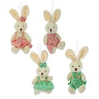 Мягкая игрушка-подвеска "Зайка", мальчик, девочка, цвета МИКС - Фото 2