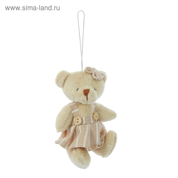 Мягкая игрушка-подвеска "Мишка", мальчик, девочка, цвета МИКС - Фото 1