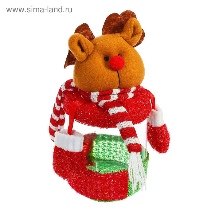 Конфетница "Новогодняя" с варежками, 200 г, виды МИКС - Фото 1