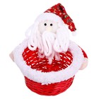Конфетница «Дед мороз», мохнатая борода, вместимость 500 г - фото 8286410
