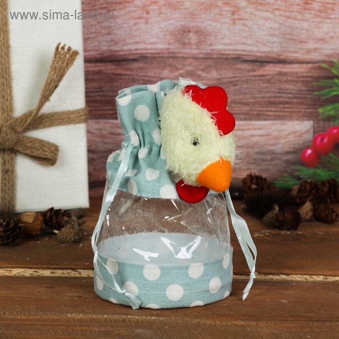 Конфетница "Цыплёнок" в горох, 200 г, цвета МИКС - Фото 1