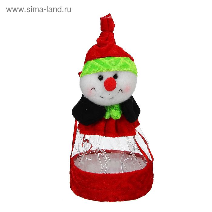 Конфетница "Снеговик,красный нос", 150 г - Фото 1