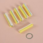 Бигуди-коклюшки, d = 1,6 см, 6 шт, цвет МИКС - Фото 1