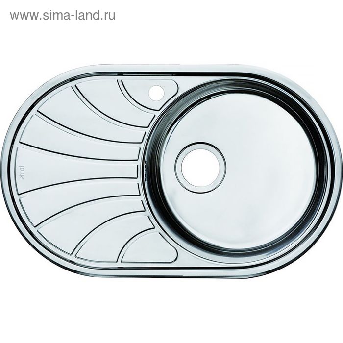 Мойка для кухни IDDIS Suno S, SUN77PRi77, полированная, чаша справа, 770х480 мм - Фото 1
