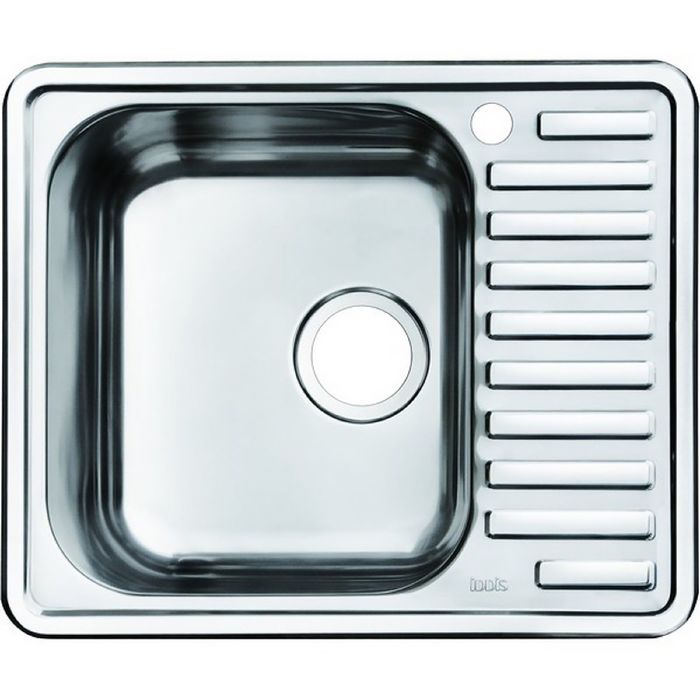 Мойка для кухни IDDIS Strit S, STR58PLi77, полированная, чаша слева, 585х485 мм