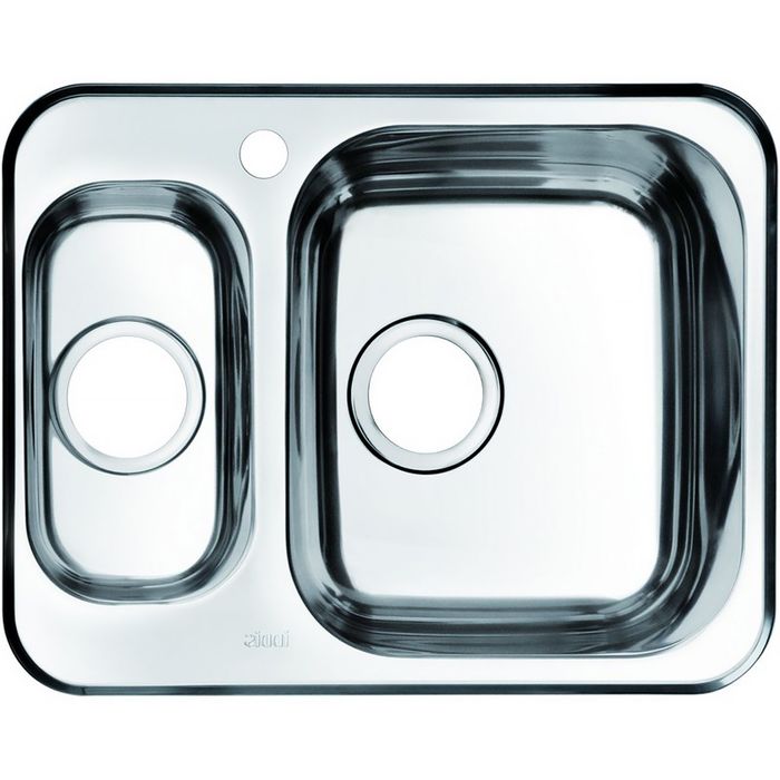 Мойка для кухни IDDIS Strit S, STR60SXi77, шелк, чаша слева, 605х480 мм