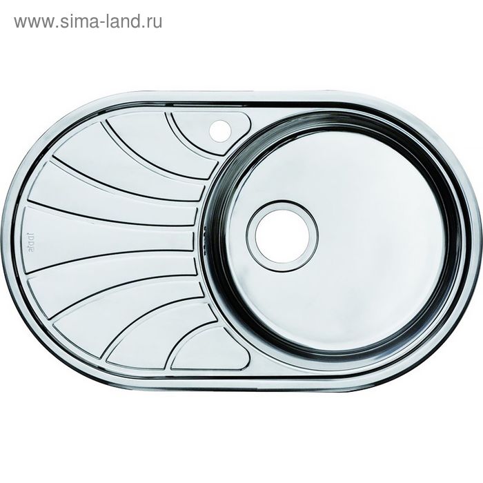 Мойка для кухни IDDIS Suno S, SUN77SRi77, шелк, чаша справа, 770х480 мм - Фото 1
