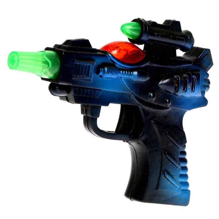 Пистолет «Бластер», свет и звук, работает от батареек, цвета МИКС - Фото 1