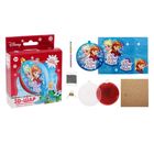 Новогодний ёлочный шар "С Новым годом" Холодное сердце с 3D аппликацией - Фото 4