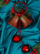 Украшение новогоднее «Зимнее волшебство. Колокольчики», 19×41 см, красное - Фото 3