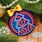 Шар для декорирования стразами «Волшебный», цвет синий - Фото 2