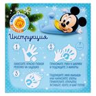 Новогодний ёлочный шар "Отпечаток детской ручки" Микки Маус, синий - Фото 6