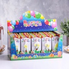 Свечи для торта цифры «Ромашки», 10.2 см, в шоу-боксе, 50 штук - Фото 2