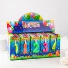 Свечи для торта цифры «Классика». 10.2 см, в шоу-боксе, 50 штук - Фото 2