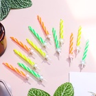 Свечи для торта «Красочные», 6 см, классические, набор 24 шт. - Фото 2