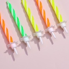 Свечи для торта «Красочные», 6 см, классические, набор 24 шт. - Фото 4