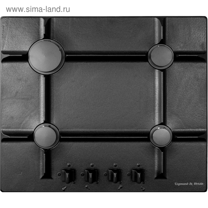 Варочная поверхность Zigmund & Shtain GN 11.61 B, газовая, 4 конфорки, черный - Фото 1