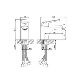 

Смеситель для раковины IDDIS Male, MALSB00i01