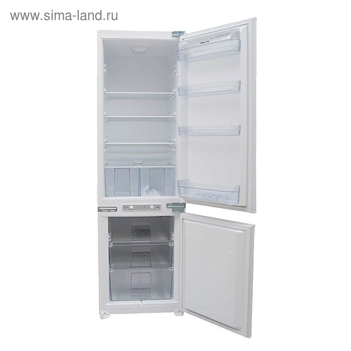Холодильник Zigmund & Shtain BR 01.1771 SX, встраиваемый, двухкамерный, белый - Фото 1