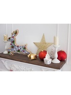 Ёлочные игрушки «Ассорти», шары новогодние, набор 3 шт., d=15 см, красный - Фото 9