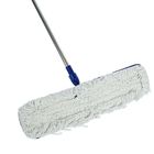 Швабра для мытья пола плоская Доляна, широкая насадка х/б 60×15 см, телескопическая ручка 80-130 см - Фото 3