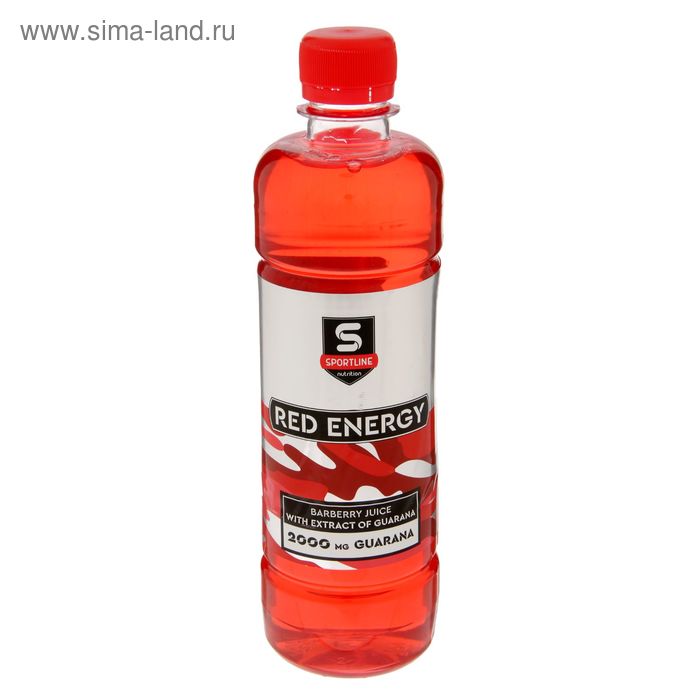 Напиток SportLine Red Energy 2000 мг, Барбарис, спортивное питание, 500 мл - Фото 1