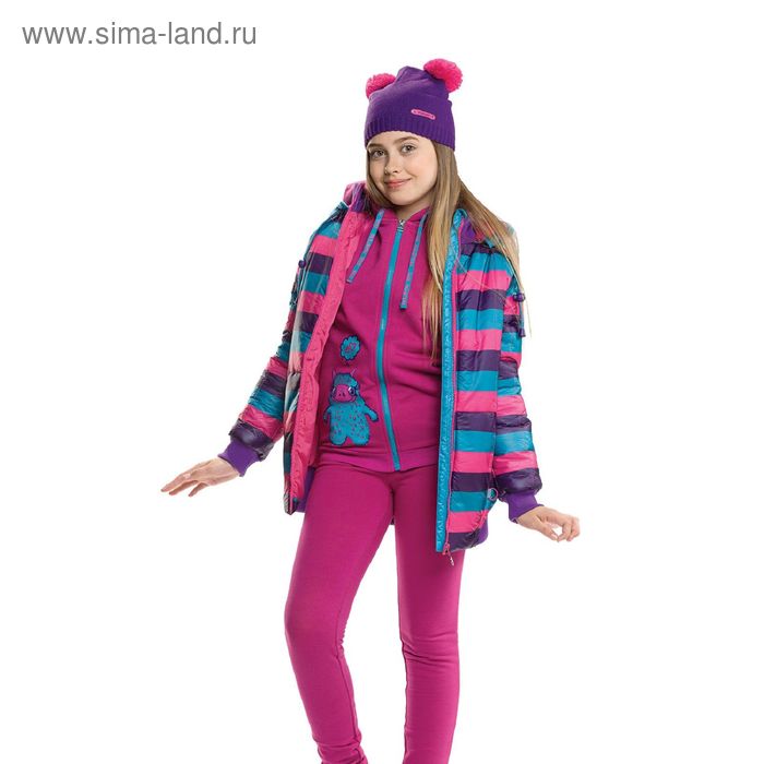 Куртка для девочек, рост 134 см, цвет морская волна - Фото 1