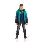 Куртка для мальчика, рост 122 см, цвет зелёный - Фото 1