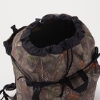 Рюкзак туристический, 50 л, отдел на шнурке, 3 наружных кармана, цвет хаки - Фото 4