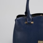 Сумка женская на молнии, 3 отдела, наружный карман, цвет синий - Фото 4