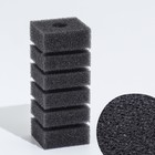 Губка прямоугольная для фильтра турбо № 1, 4×4.5×11 см, серая - Фото 1
