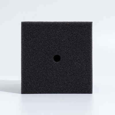 Губка прямоугольная для фильтра турбо № 16, 14×14×20 см, серая